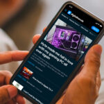 A phone displaying the Digital Trends mobile site